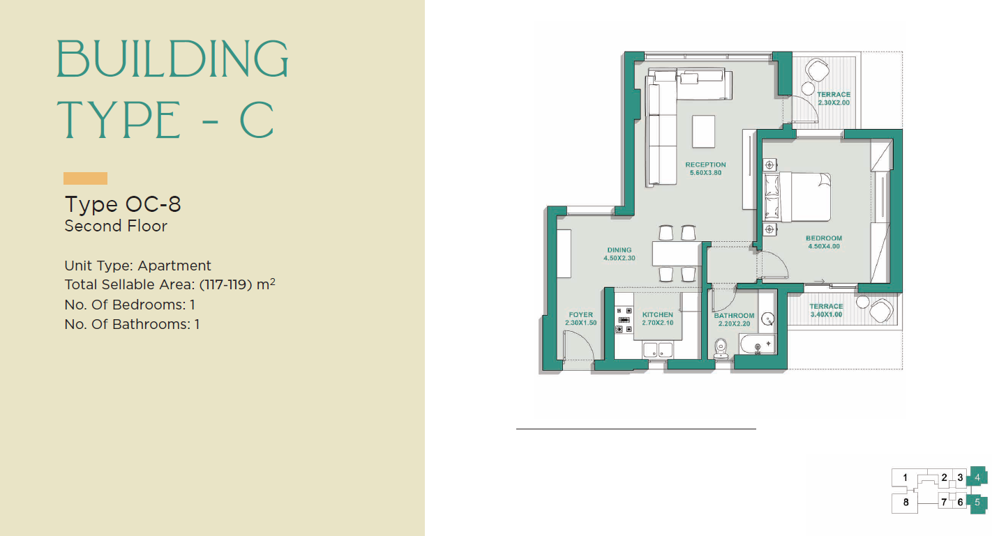 Floor plan for apartment at Jade Park