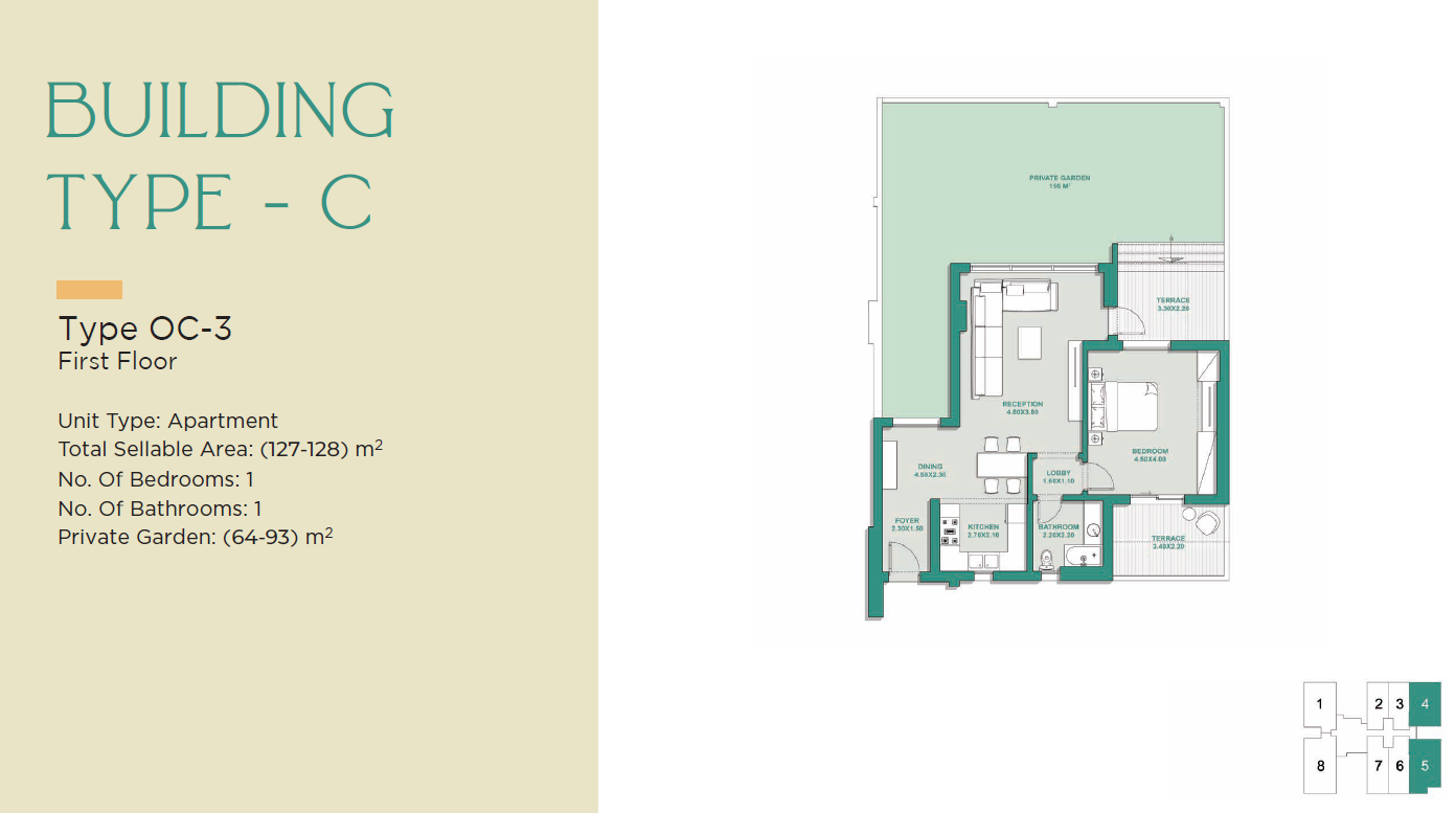 Floor plan for apartment at Jade Park