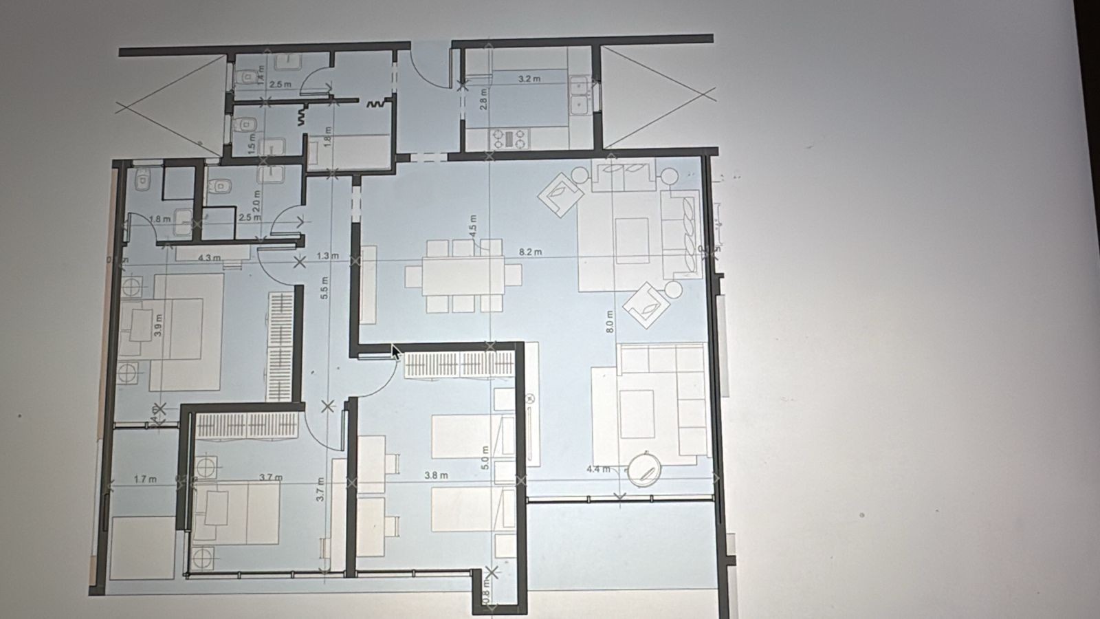 Floor plan for apartment at The View Waterway