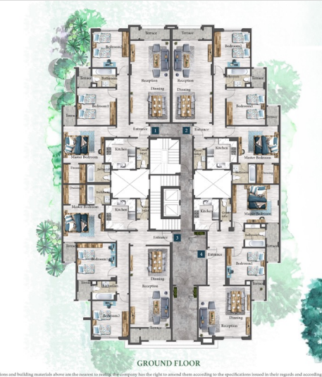 Floor plan for apartment at L’Avenir