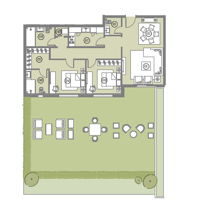 Floor plan for apartment at Haptown Park 226