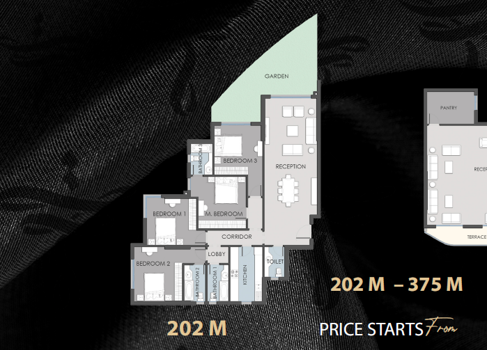 Floor plan for apartment at RIVAN