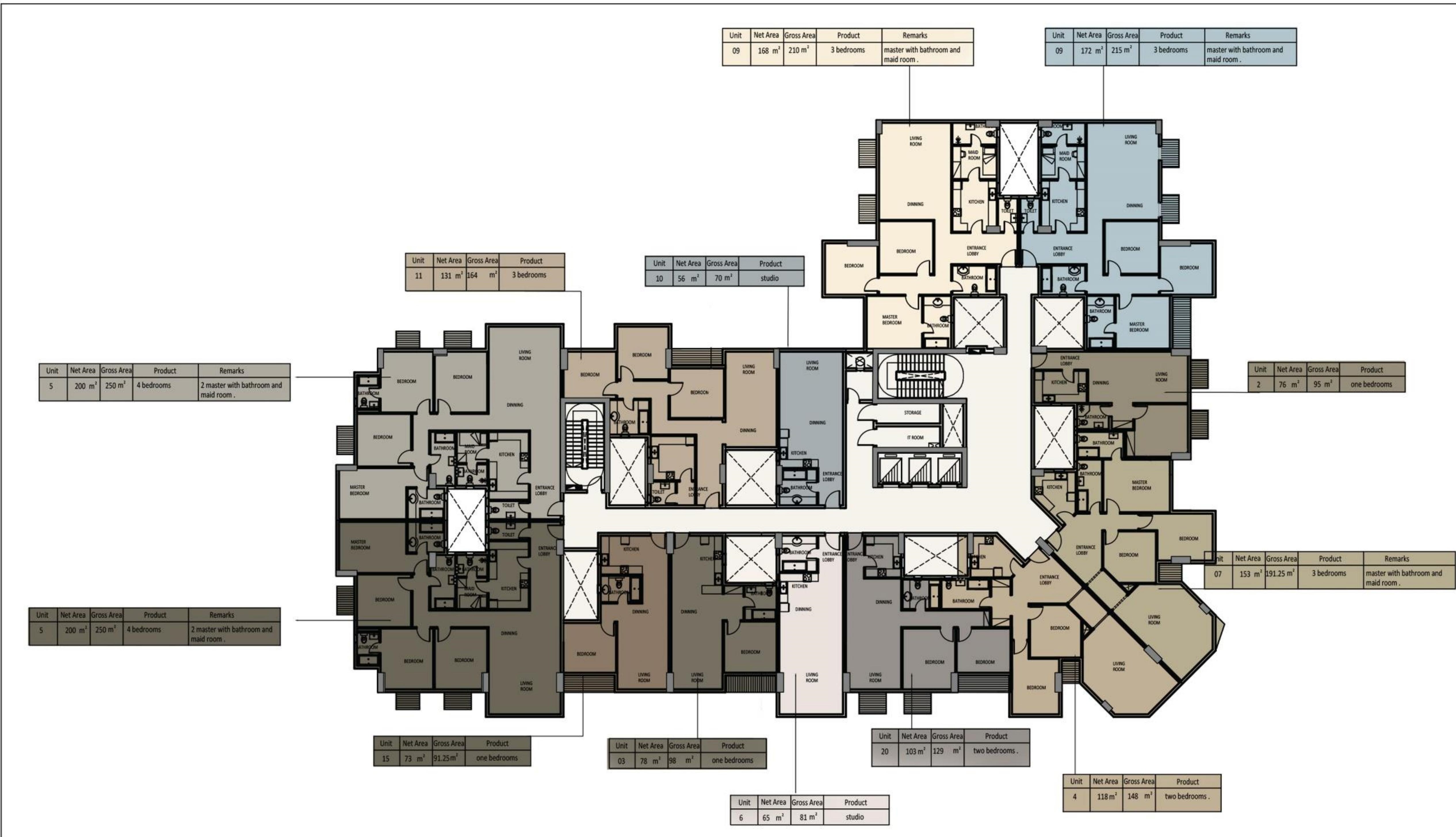 Floor plan for apartment at Il Latini SED