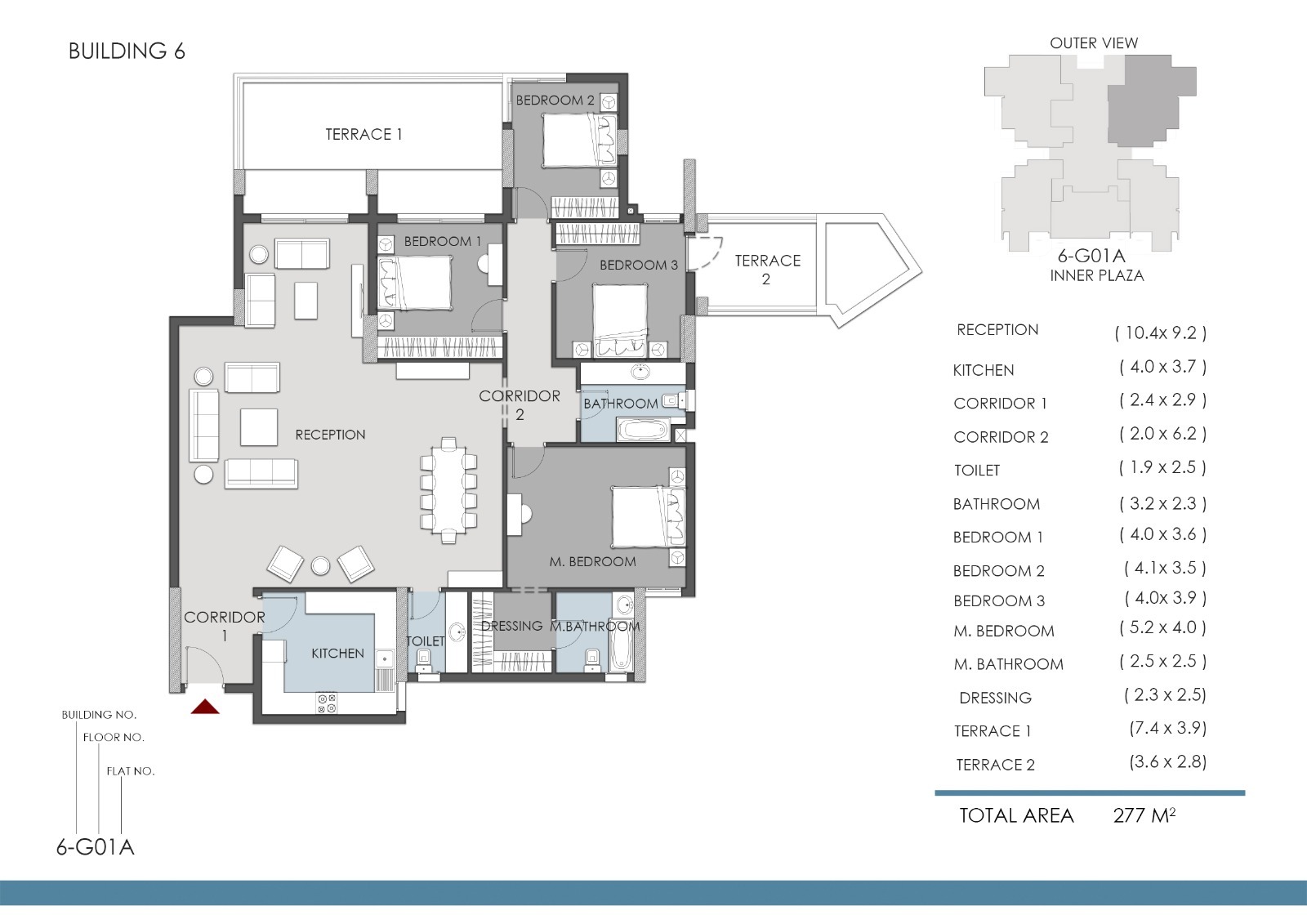 Floor plan for apartment at RIVAN