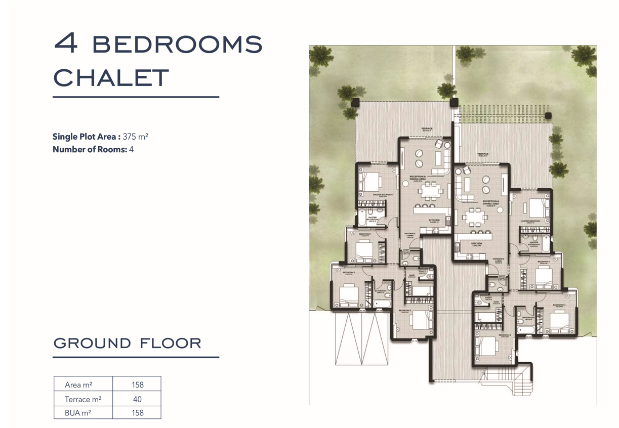 Floor plan for chalet at Bianchi Ilios