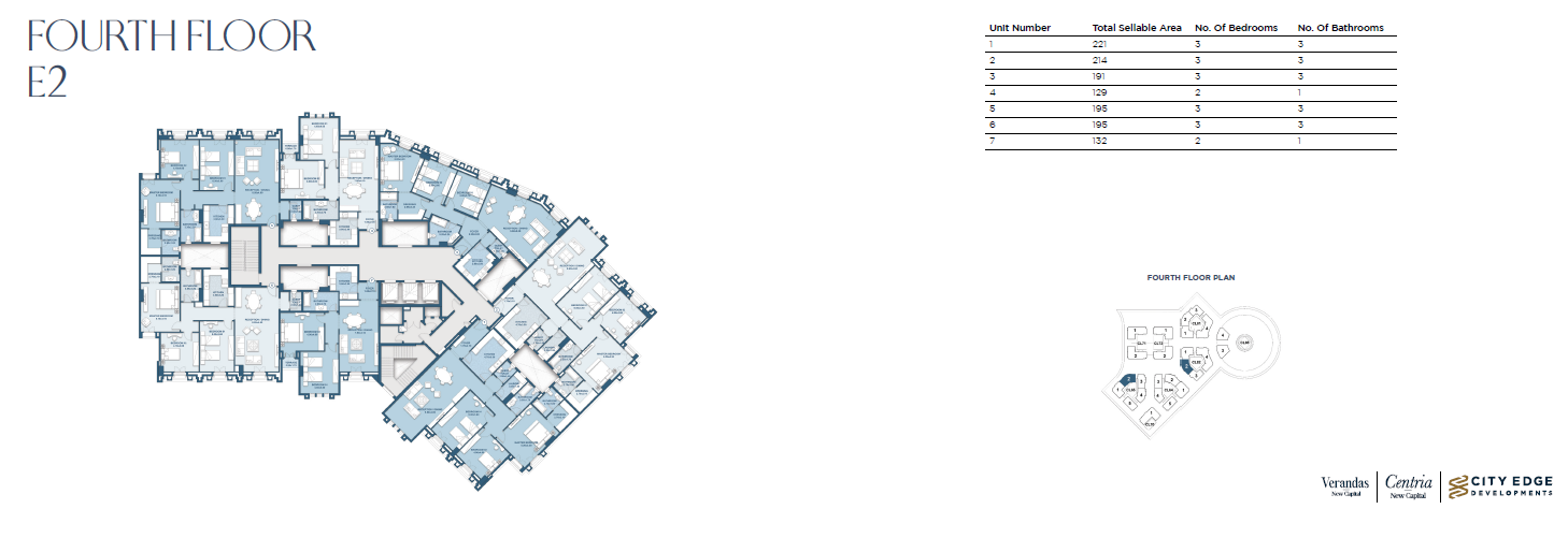 Floor plan for apartment at New Garden City