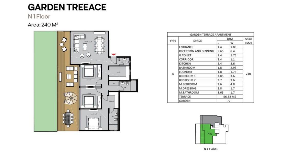 Floor plan for duplex at Nest