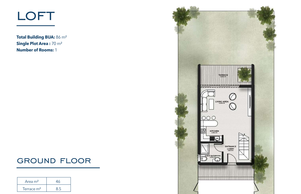 Floor plan for chalet at Bianchi Ilios