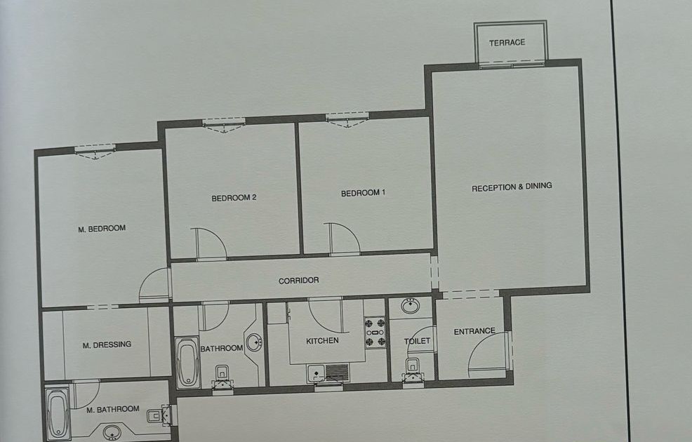 Floor plan for apartment at Aliva Mountain View Mostakbal City