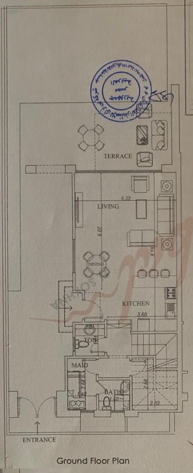 Floor plan for townhouse at Jebal El Sokhna