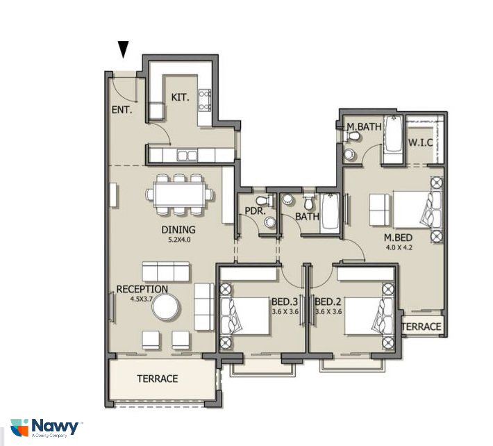 Floor plan for apartment at Mivida