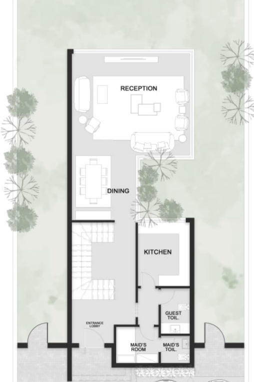 Floor plan for villa at Ourika