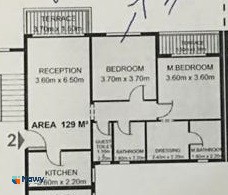 Floor plan for apartment at Il Bosco New Capital