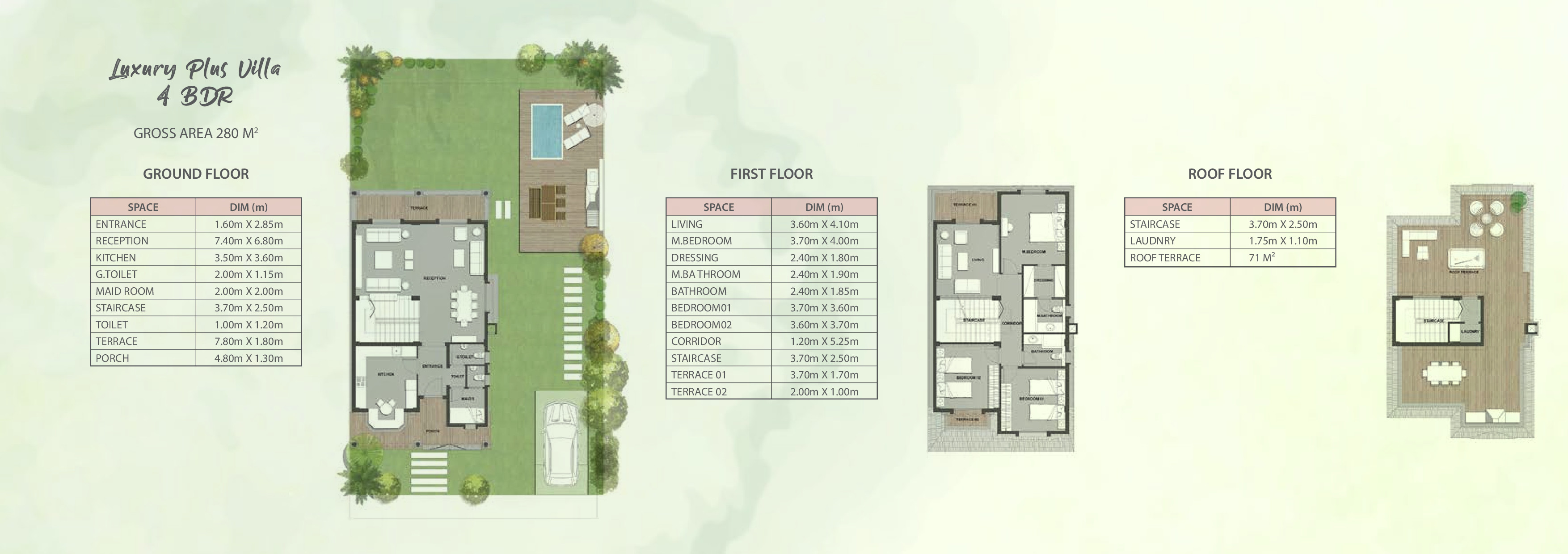 Floor plan for villa at Mountain View ICity New Cairo