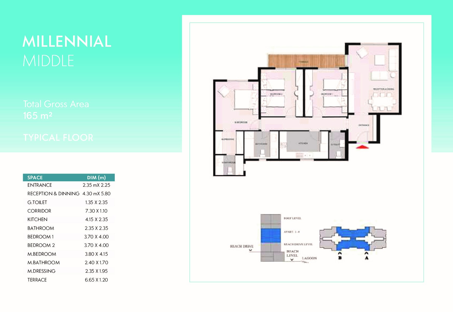 Floor plan for apartment at Mountain View ICity New Cairo