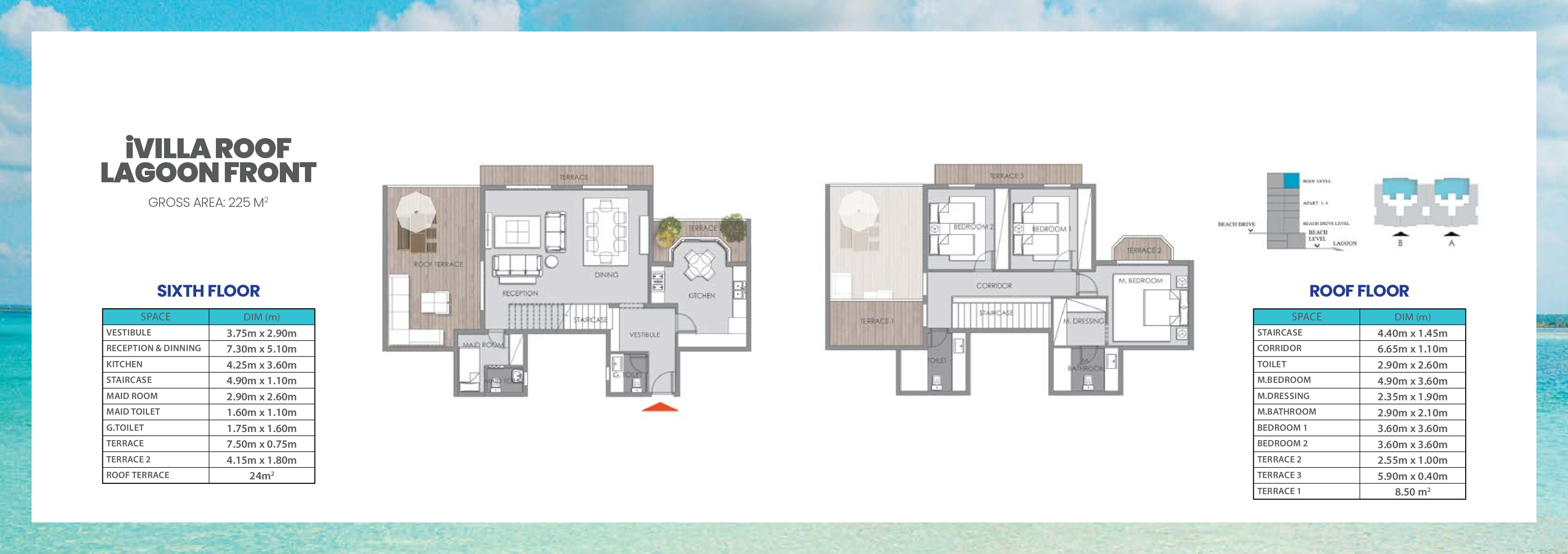 Floor plan for duplex at Mountain View ICity New Cairo