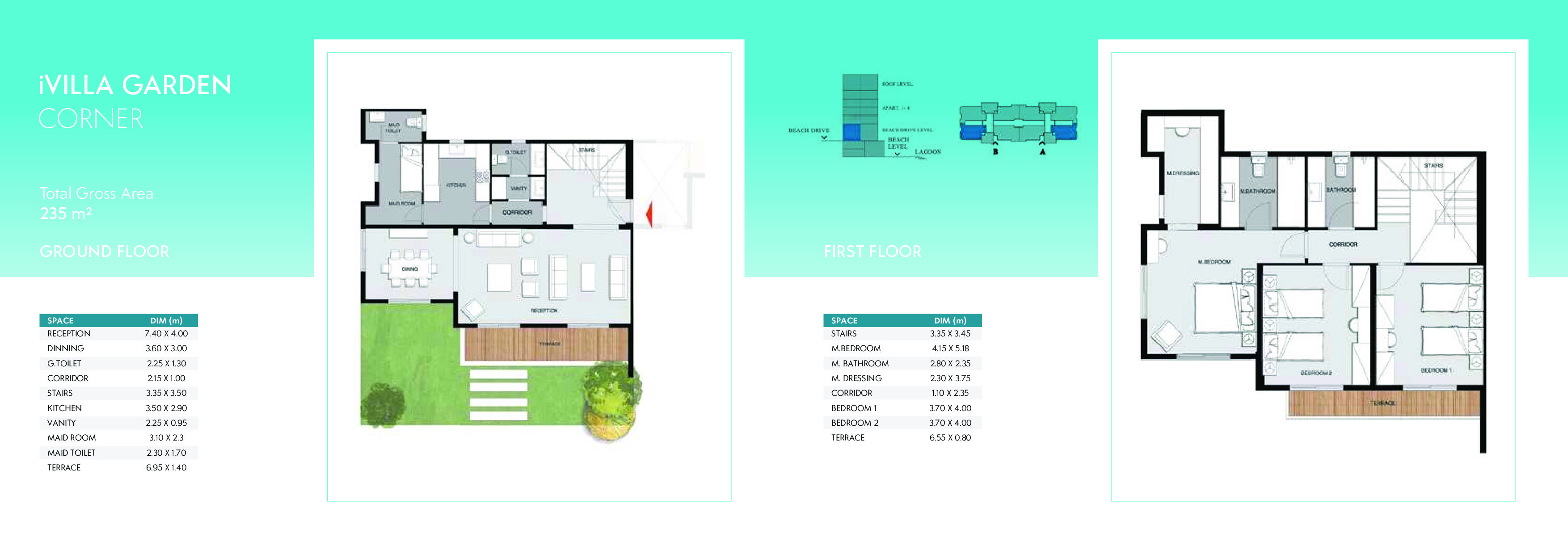 Floor plan for duplex at Mountain View ICity New Cairo