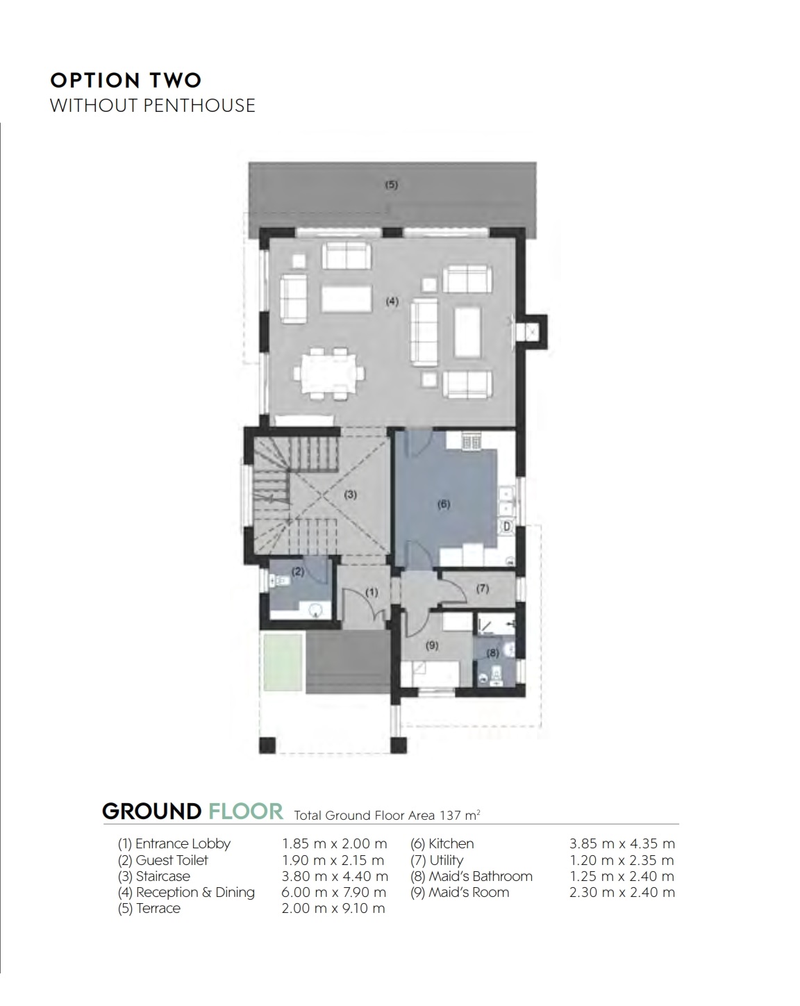 Floor plan for villa at New Giza