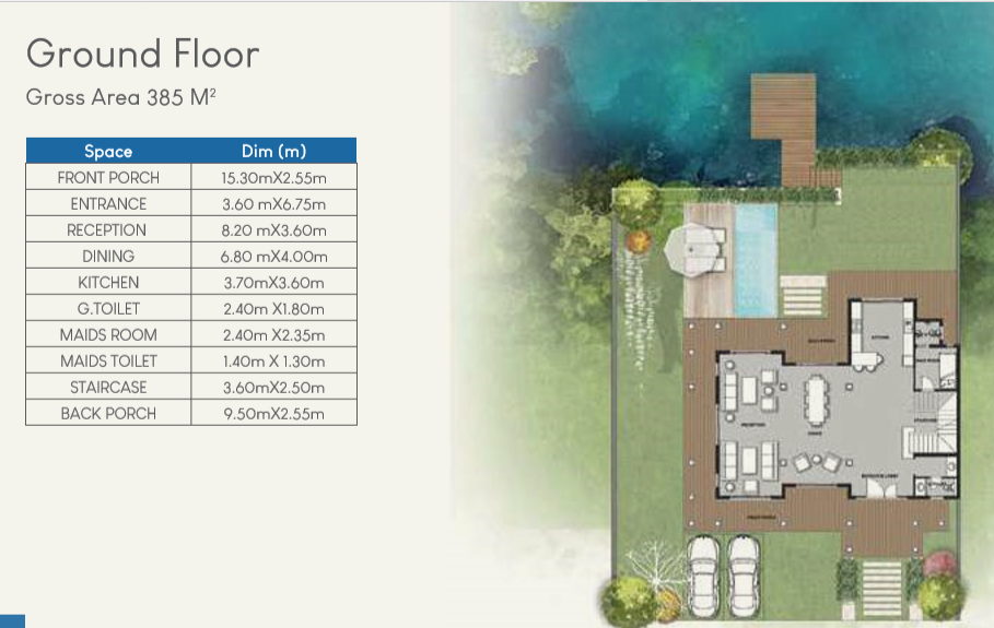 Floor plan for villa at Mountain View iCity October