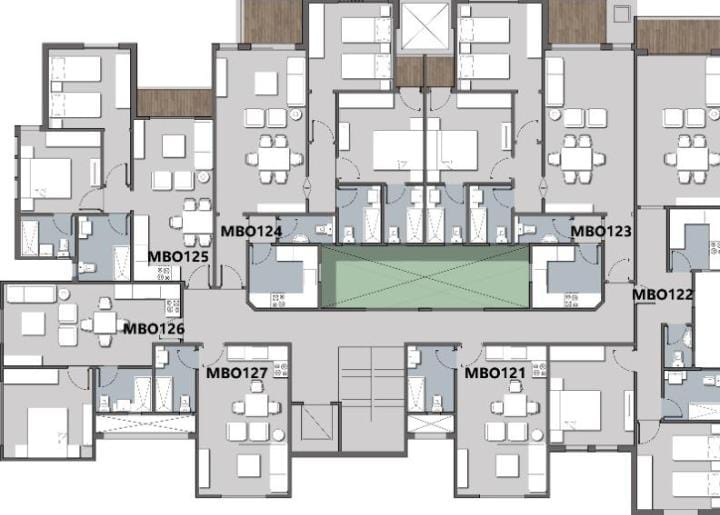 Floor plan for apartment at Begonia Residence