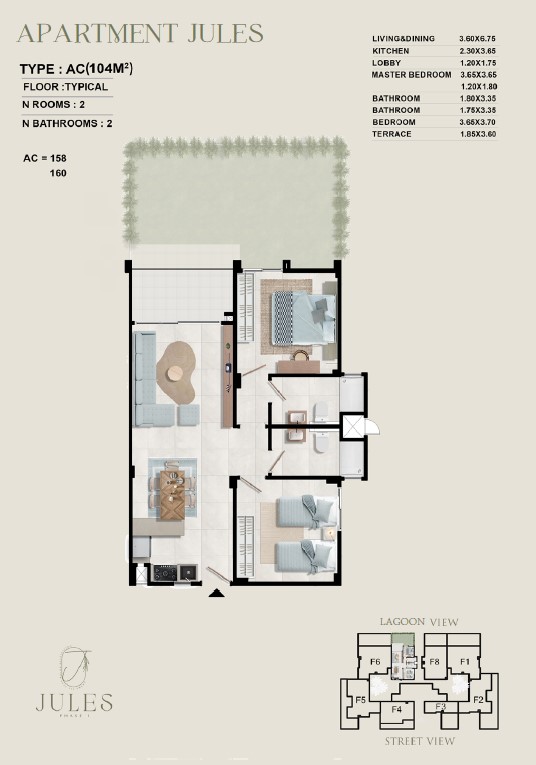 Floor plan for chalet at Zahra Morshedy Group