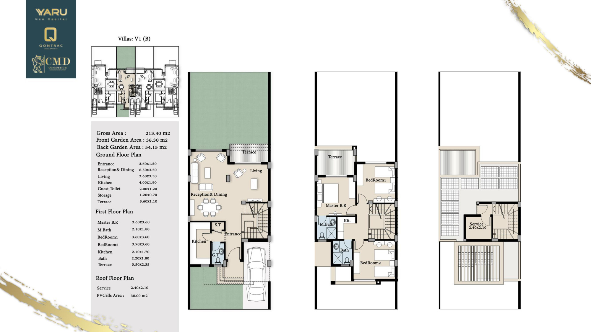Floor plan for townhouse at Yaru