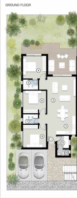 Floor plan for chalet at Silversands