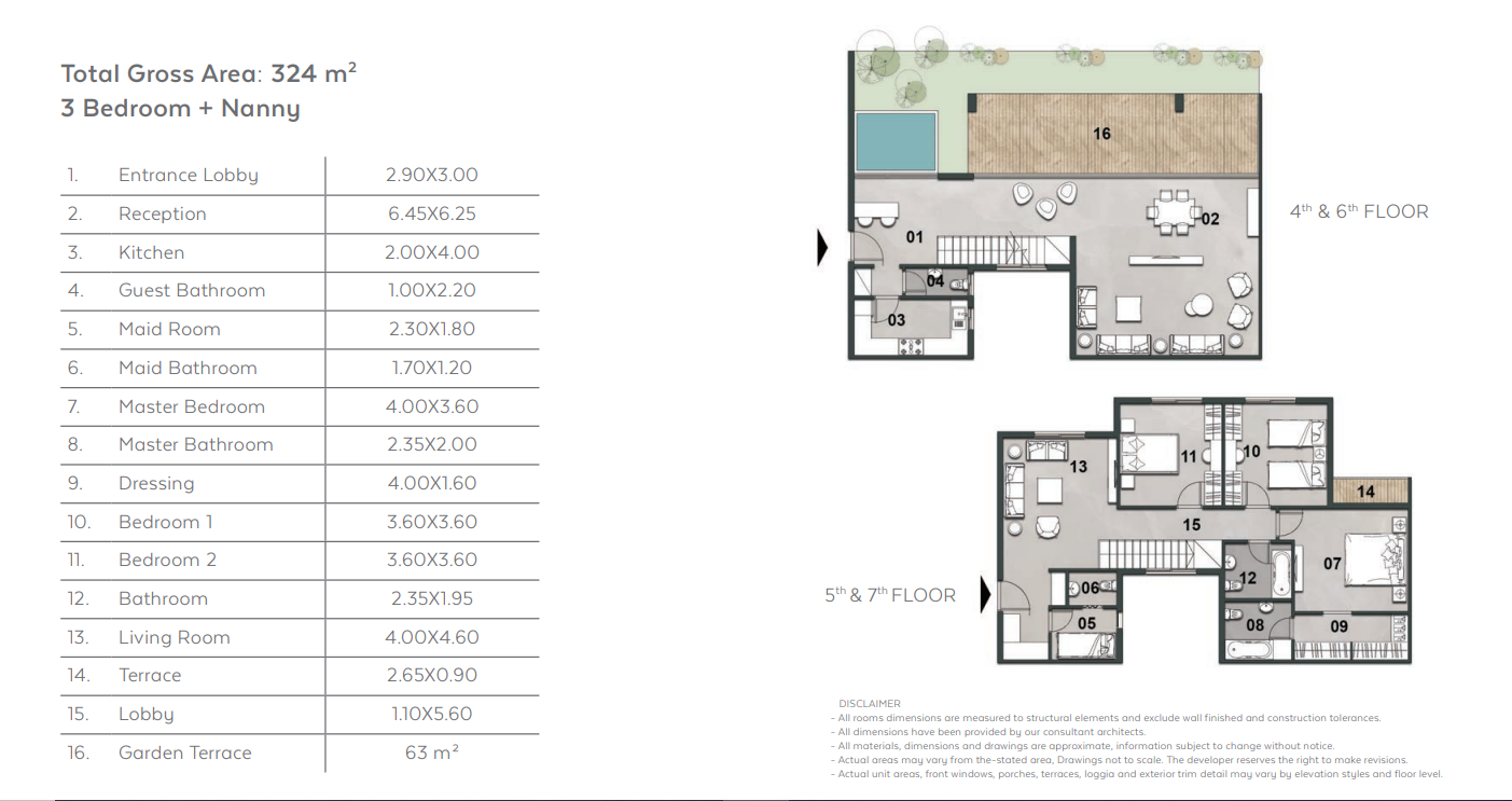 Floor plan for apartment at Vinci