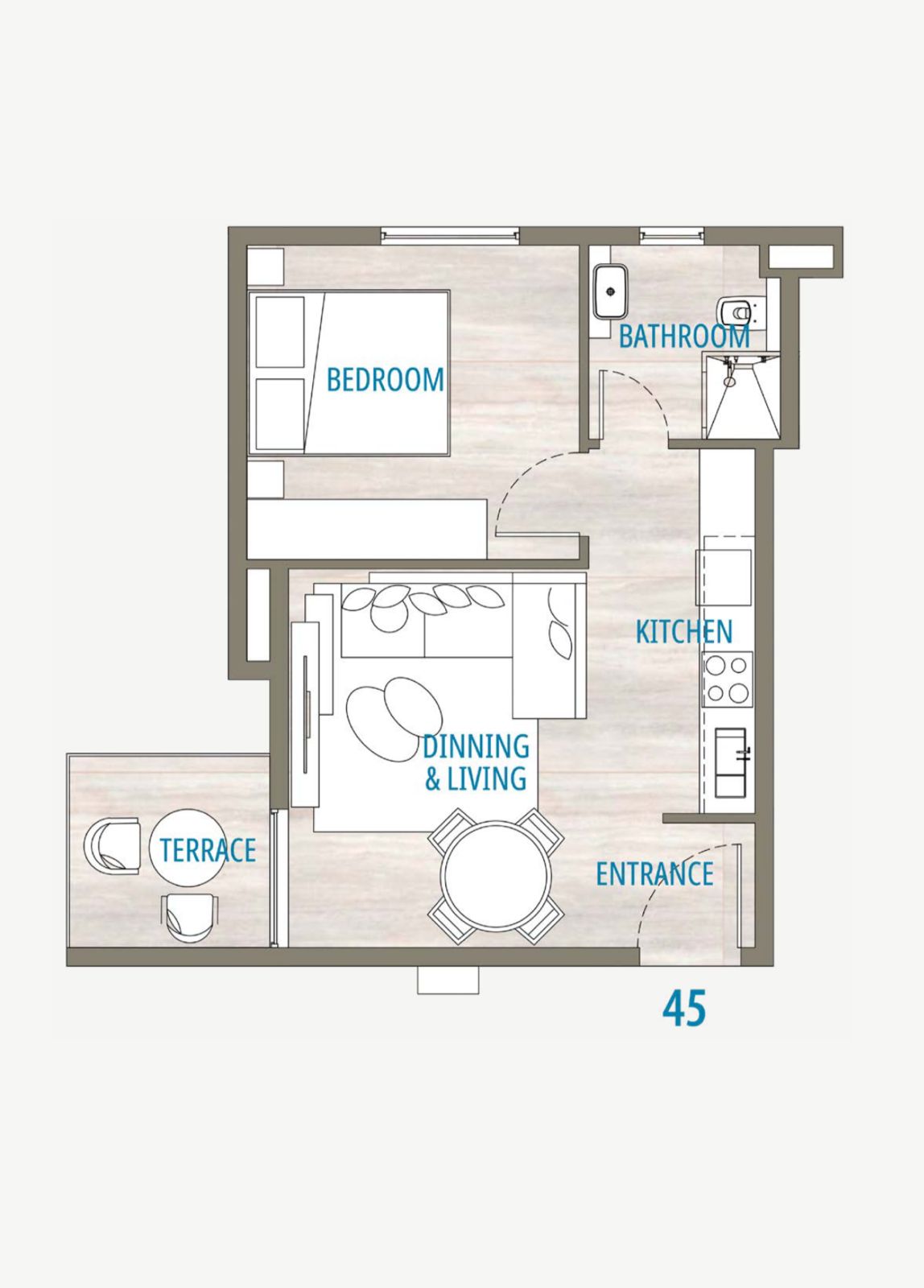 Floor plan for chalet at Southmed