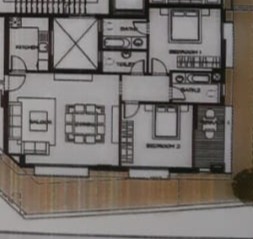 Floor plan for apartment at Taj City