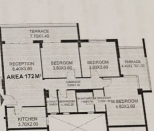 Floor plan for apartment at Vinci