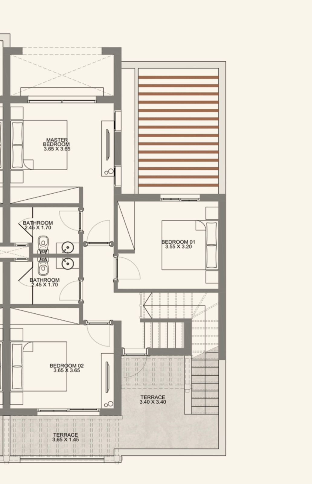 Floor plan for townhouse at Makadi Heights