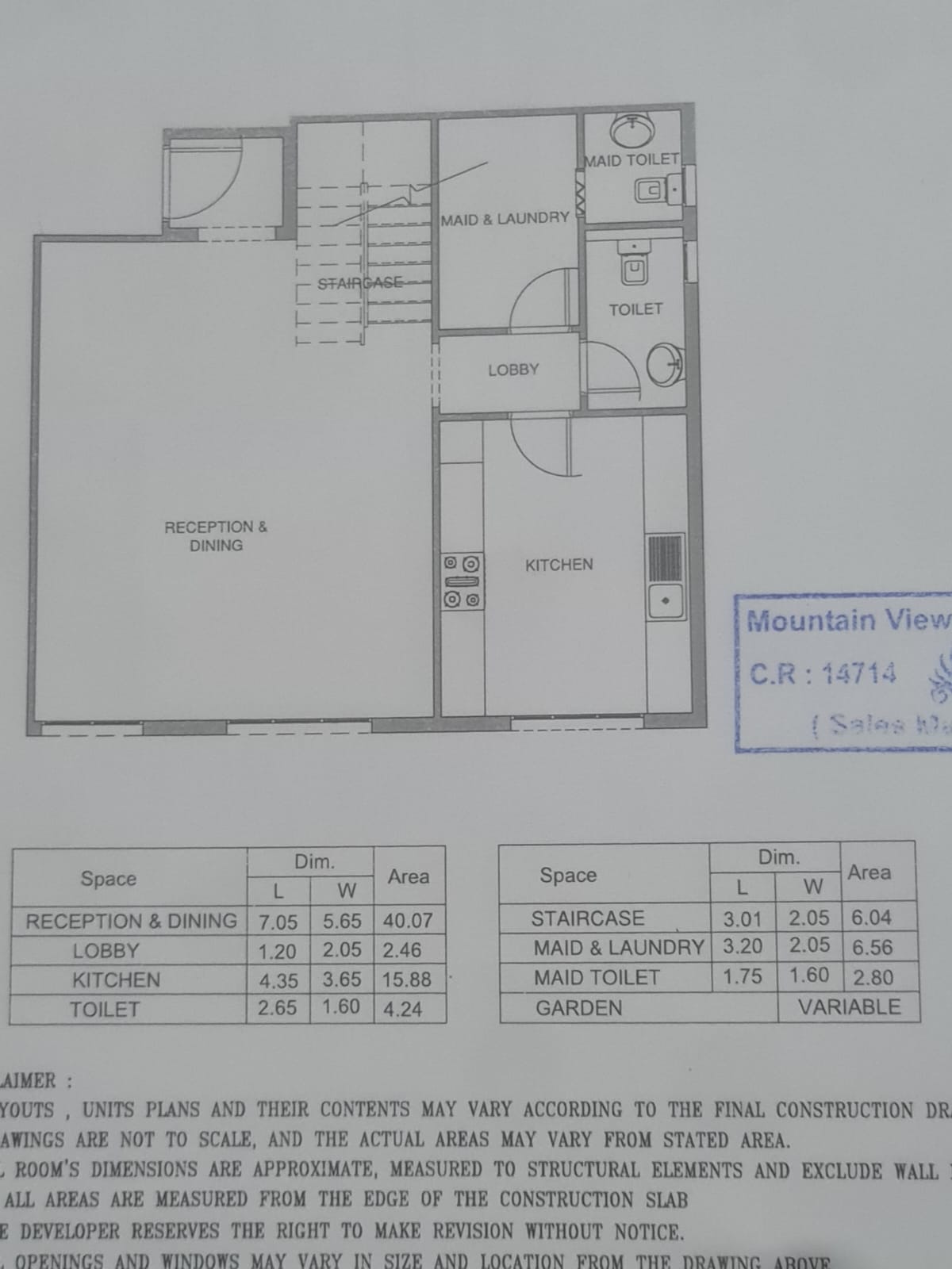 Floor plan for duplex at Mountain View iCity October