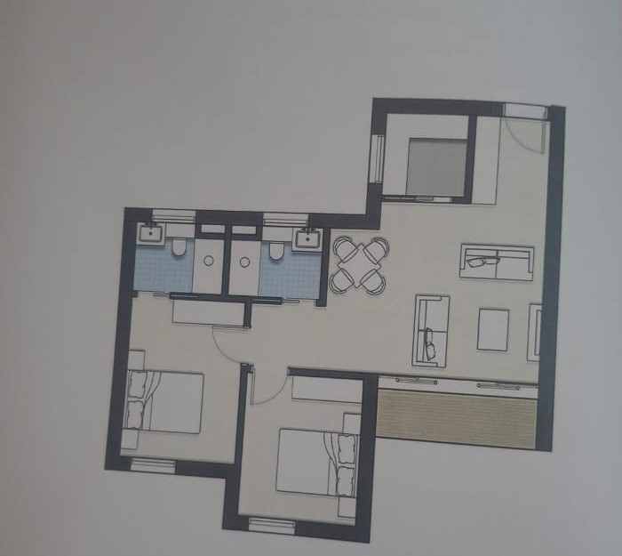 Floor plan for apartment at ZED