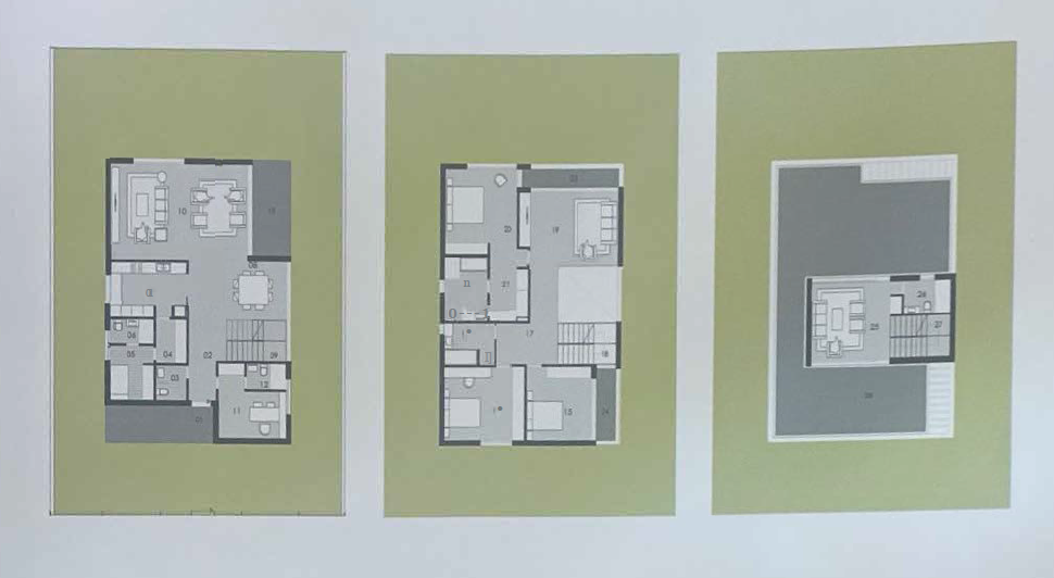 Floor plan for villa at Al Burouj