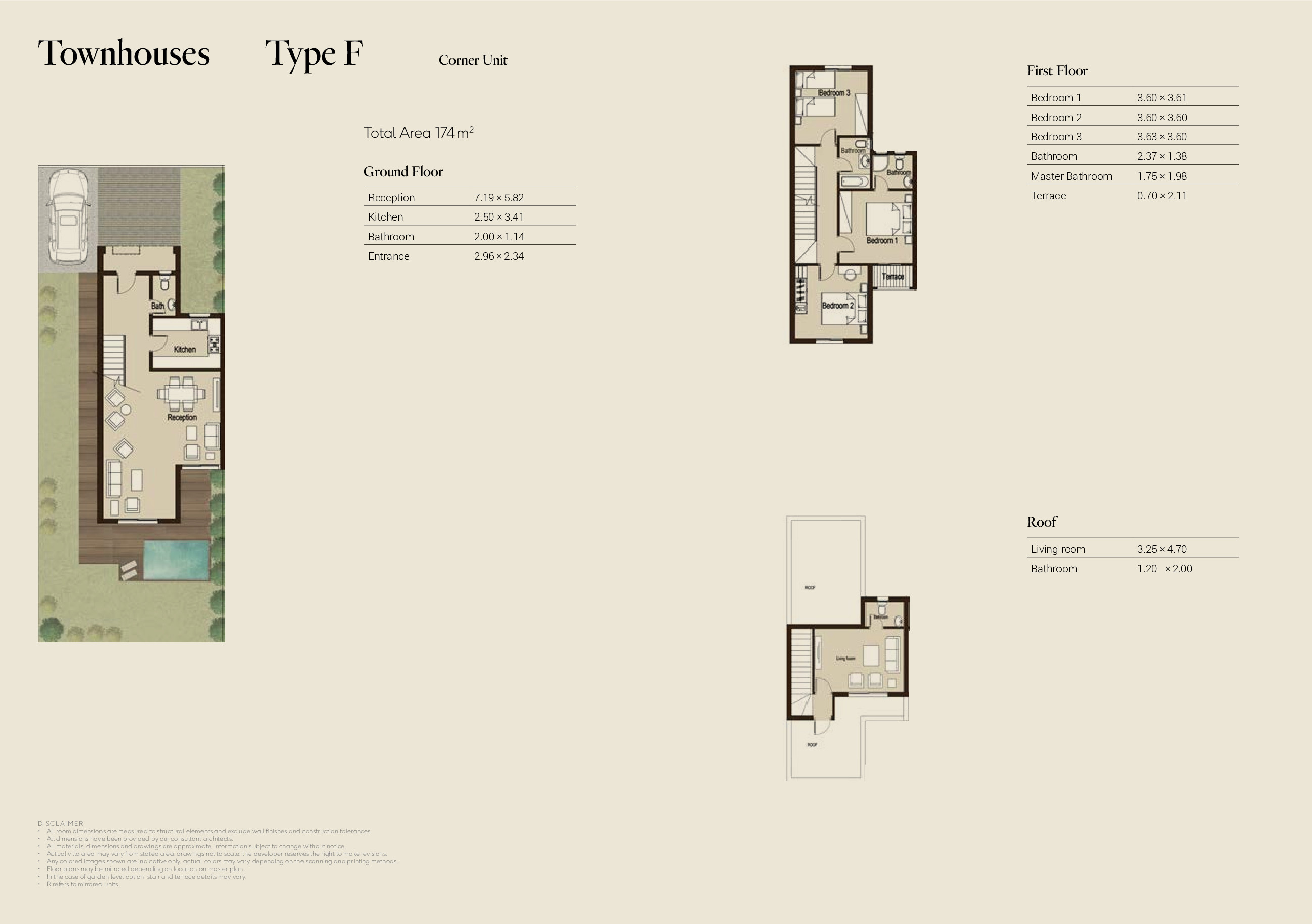 Floor plan for townhouse at Sarai