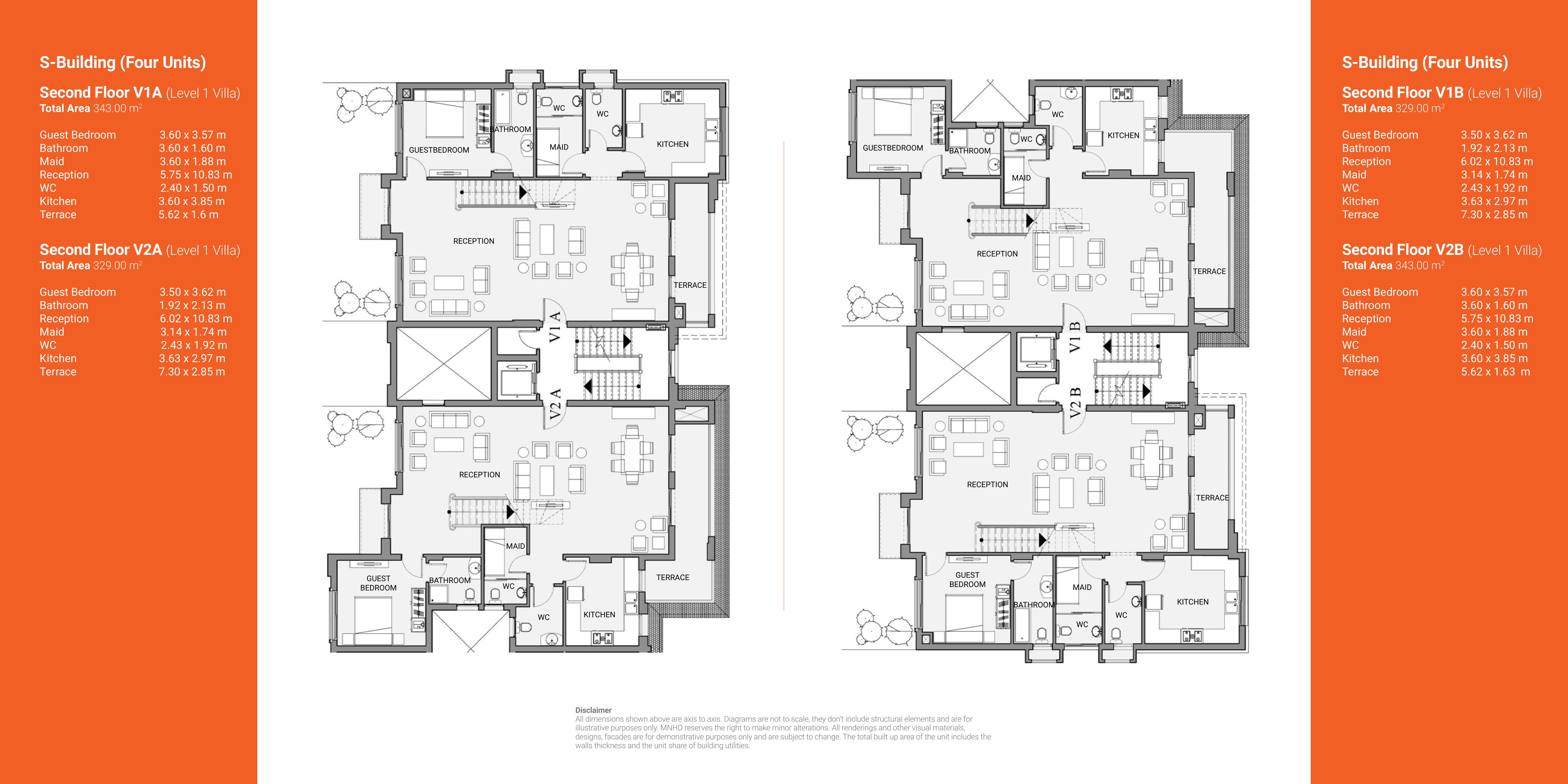 Floor plan for duplex at Sarai