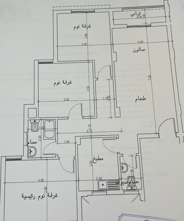 Floor plan for apartment at Ashgar City
