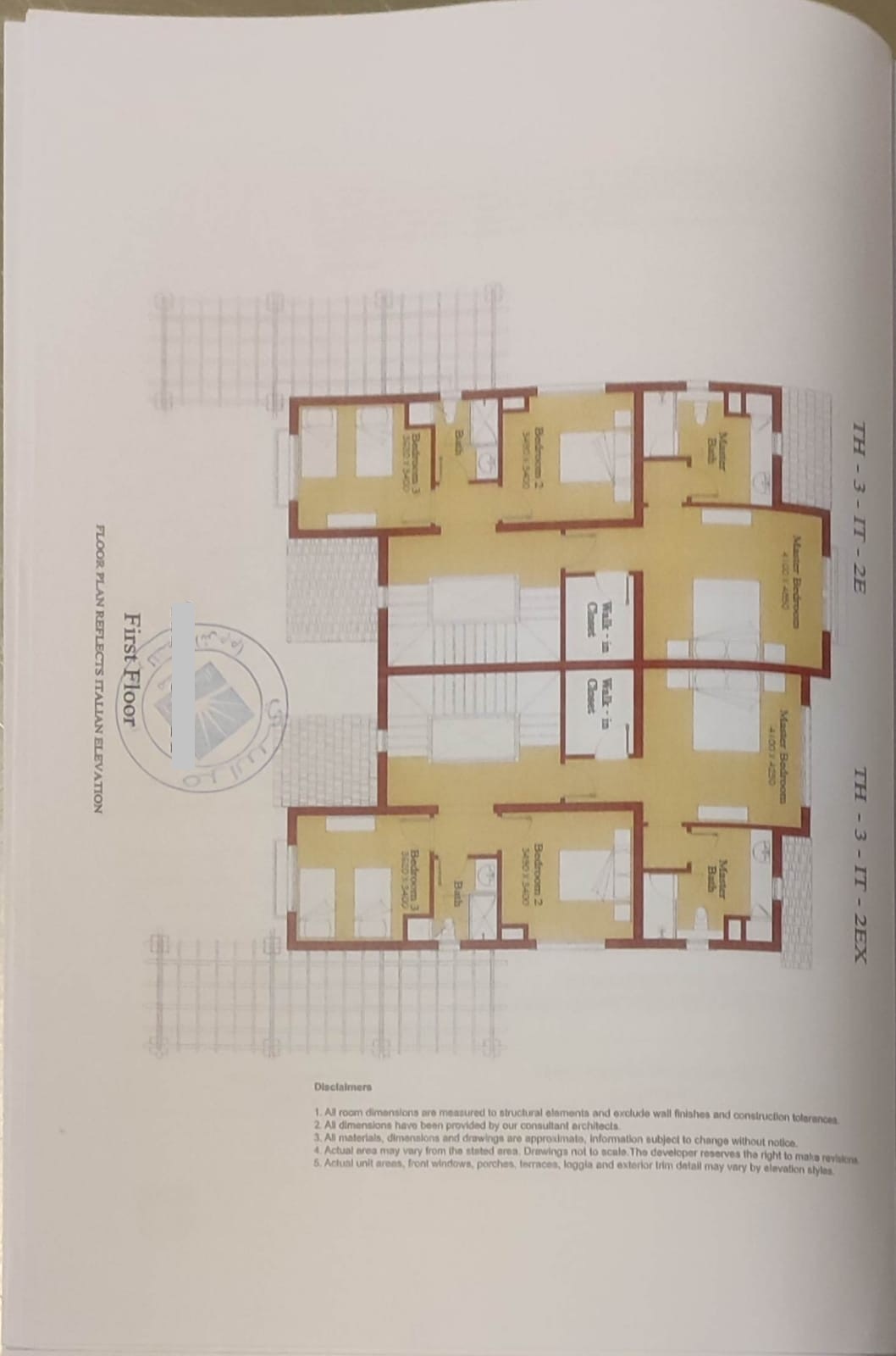 Floor plan for  at Marassi