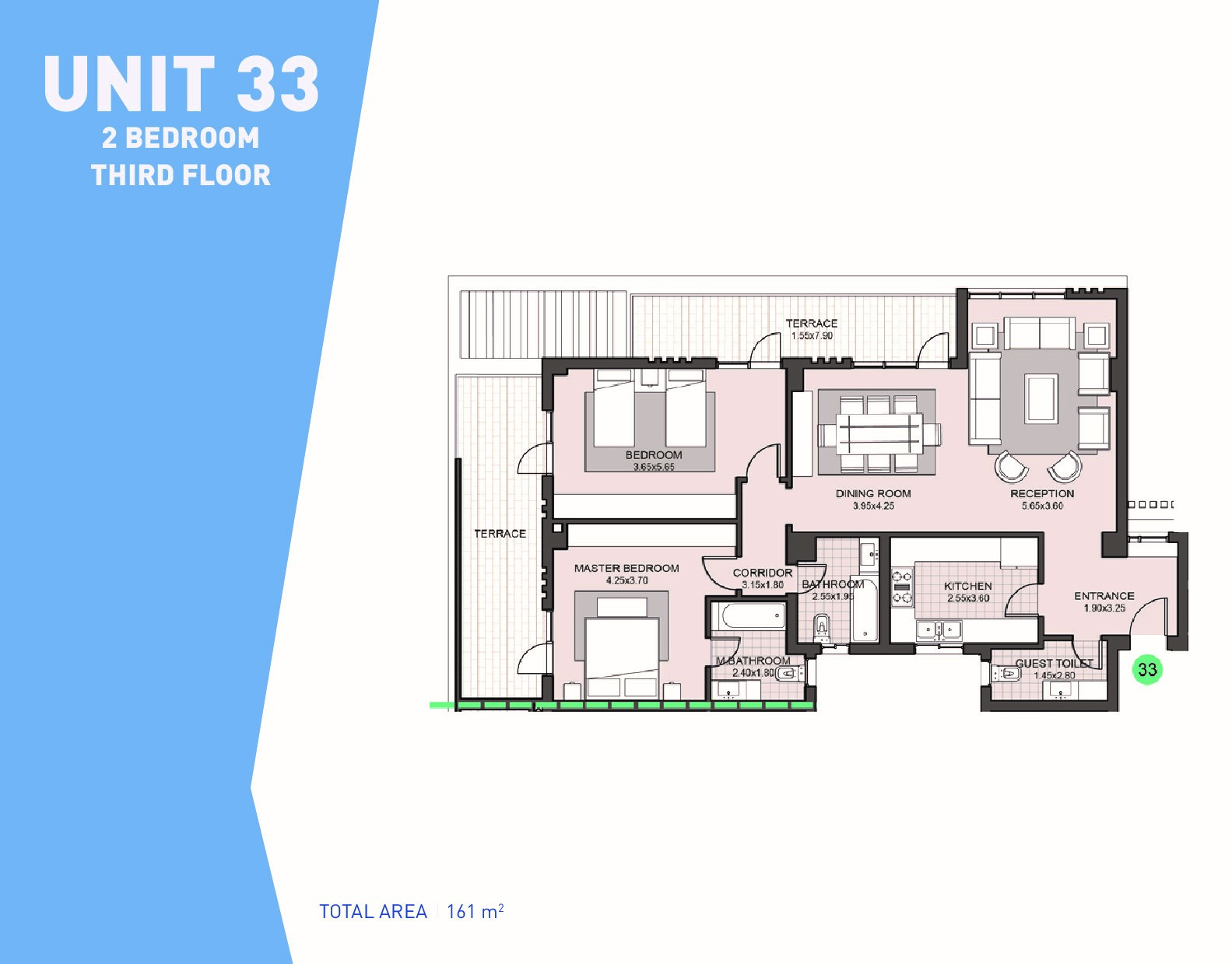 Floor plan for apartment at Sky Condos