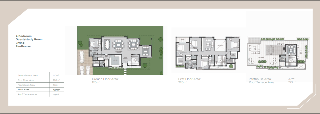 Floor plan for villa at SODIC East