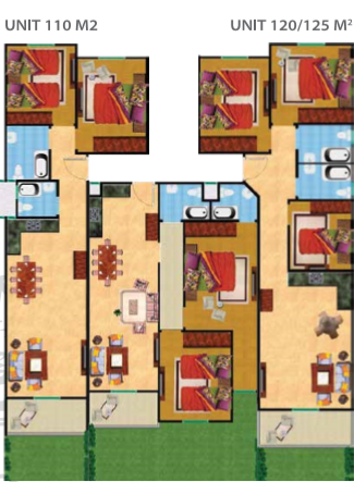Floor plan for apartment at Lasirena Palm Beach