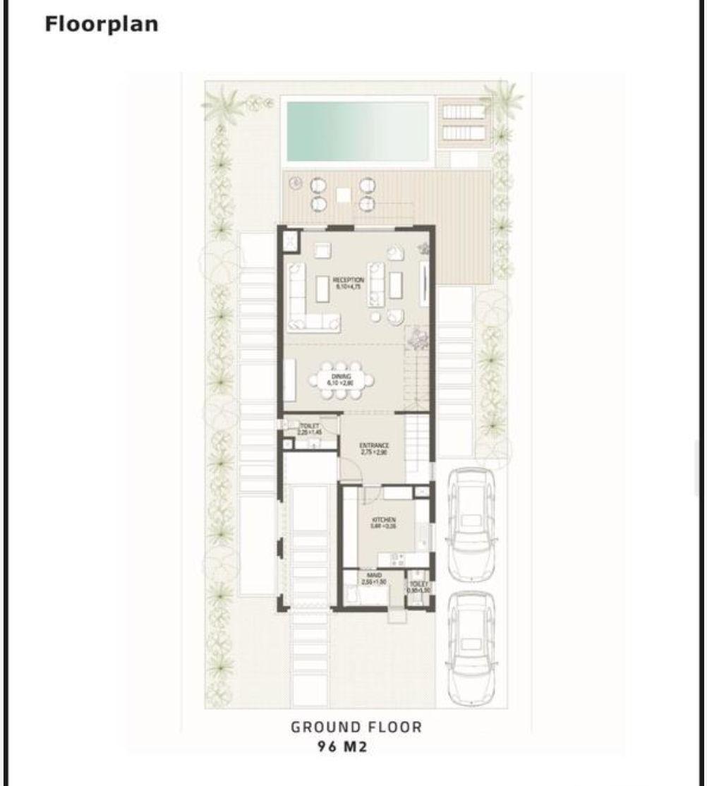 Floor plan for villa at At East