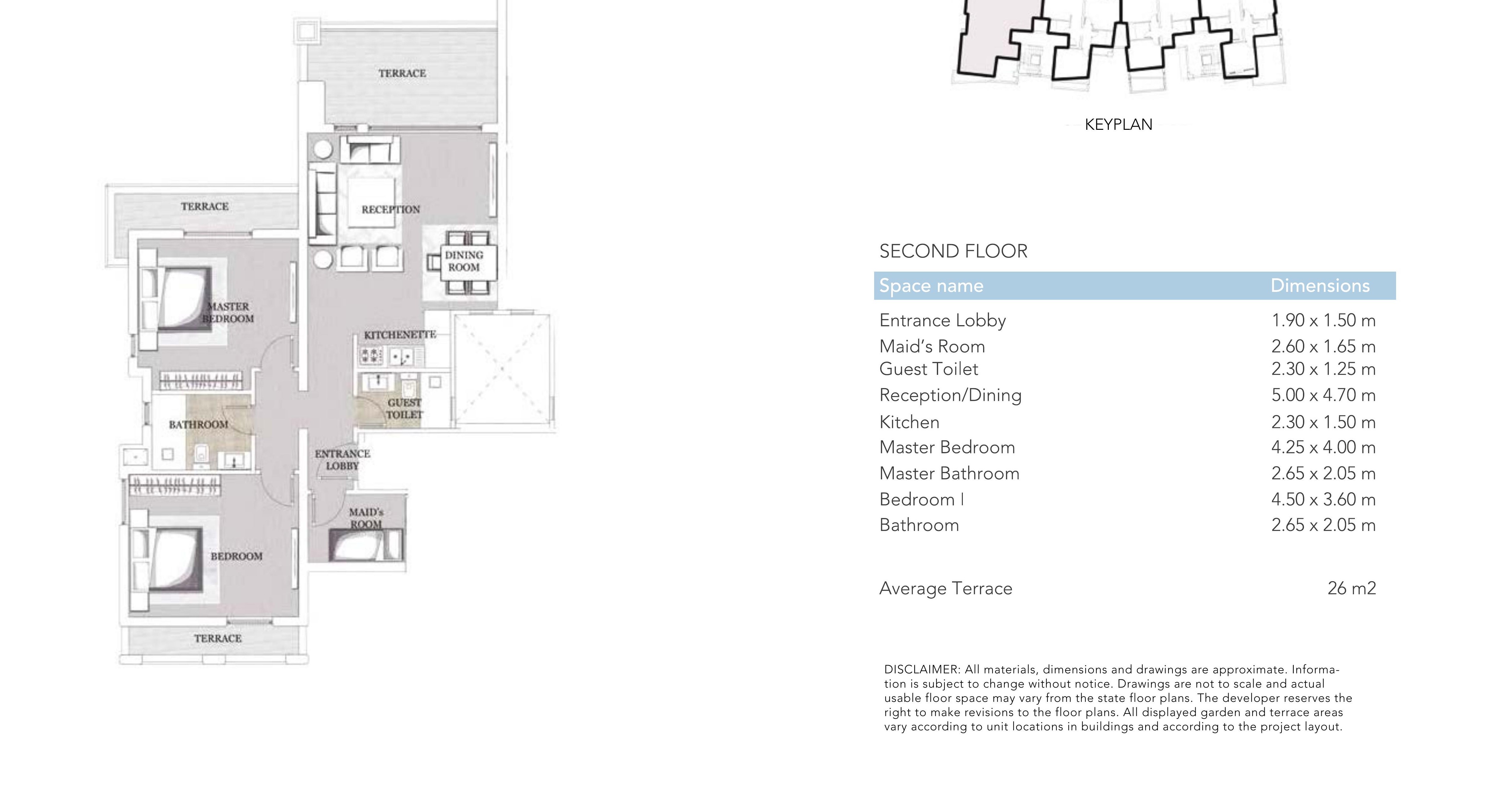 Floor plan for chalet at Jefaira