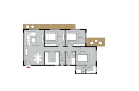 Floor plan for apartment at Nest