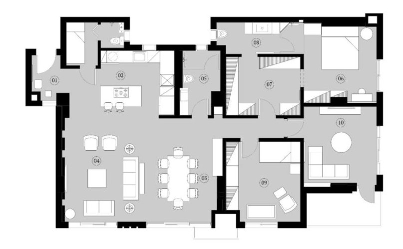 Floor plan for apartment at Villette