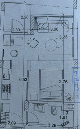 Floor plan for apartment at Il Monte Galala