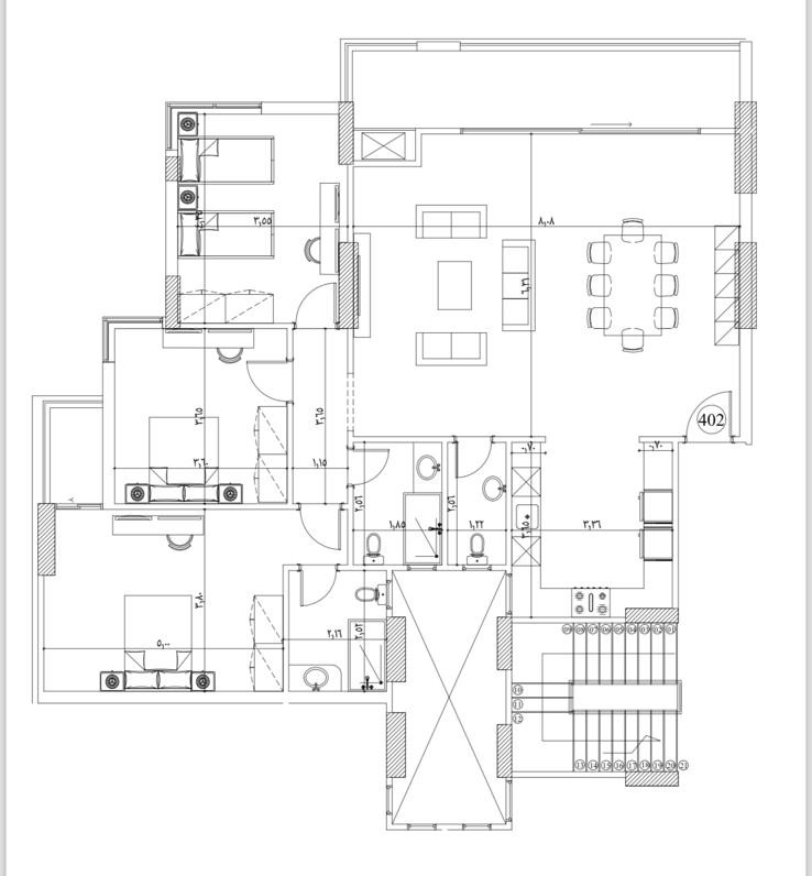 Floor plan for apartment at El Patio Oro