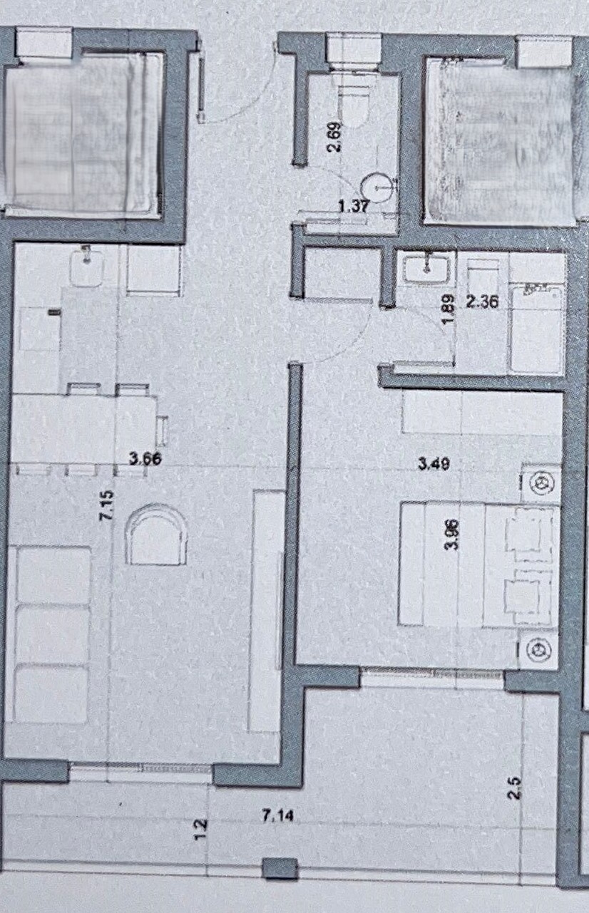 Floor plan for chalet at D-Bay