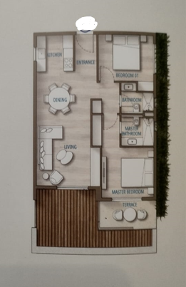 Floor plan for chalet at Southmed